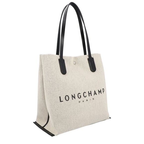 Longchamp Essential Large Canvas Long Handle Tote, White - Picture 3 of 4